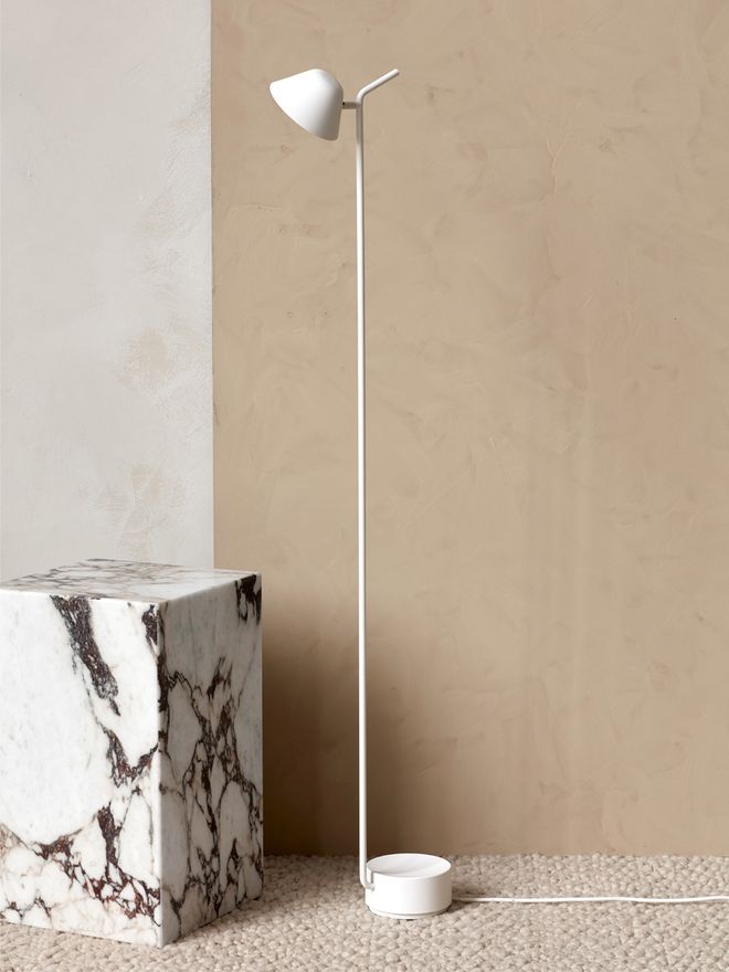 Menu Plinth side table in marble