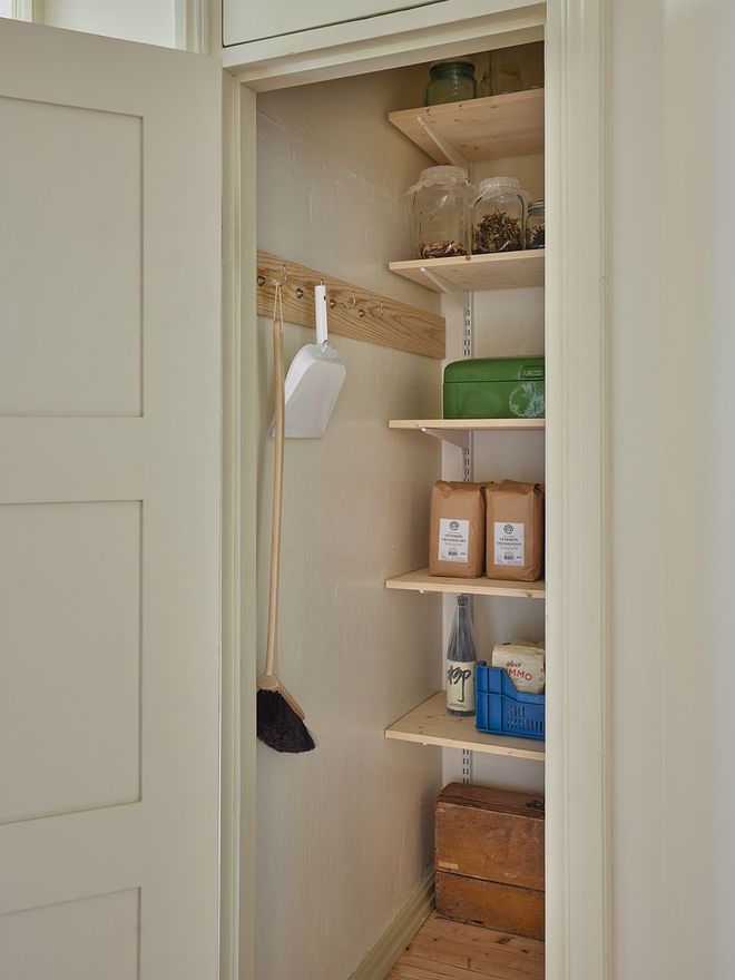 A cupboard turned into pantry 