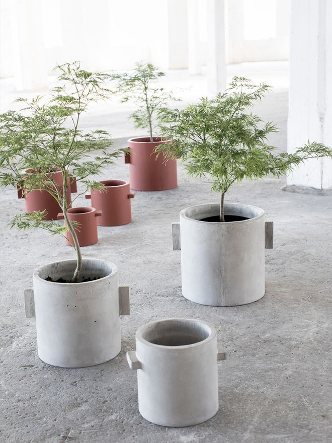 Serax concrete plant pots