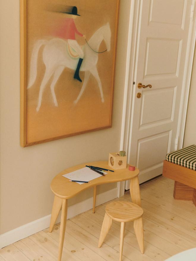 Ferm Living's Feve kids desk and stool