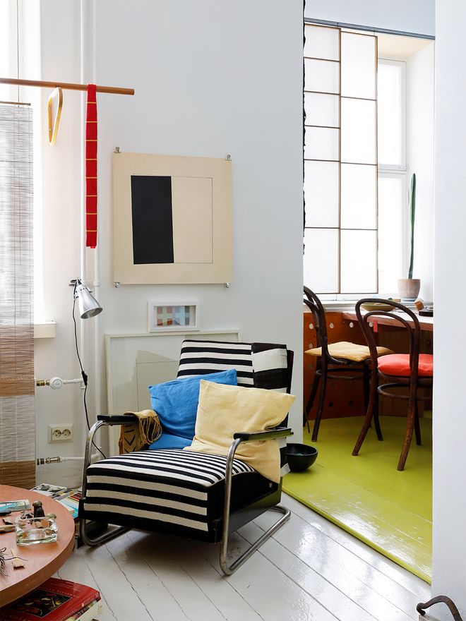 Architect Jouni Kaipia's colorful home in Helsinki