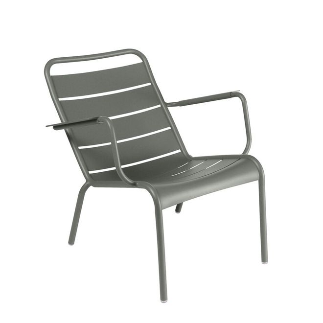 Fermob Luxembourg low armchair in Rosemary