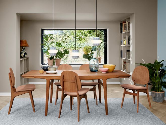 Warm Nordic Evermore dining table, 190 cm, teak, extendable