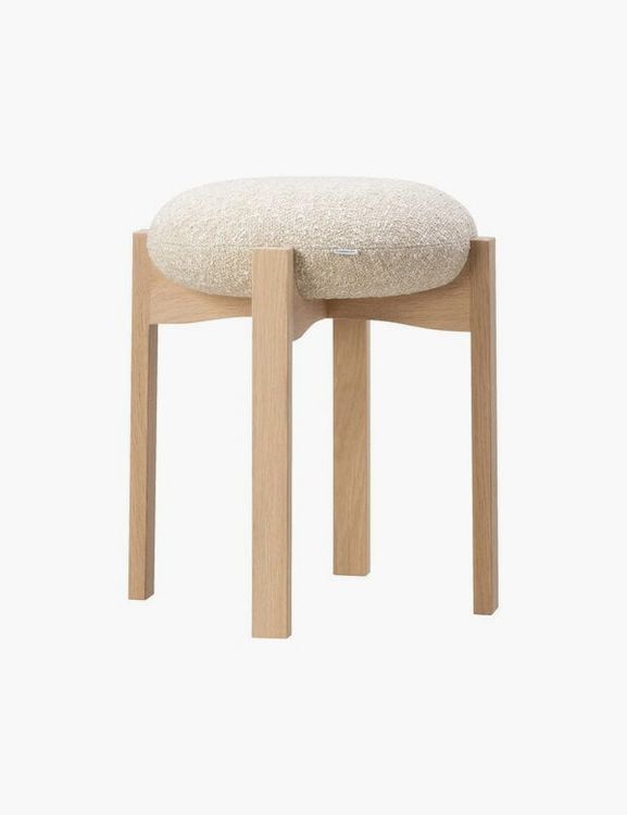 Pioneer stool, lacquered oak - beige Zero 0001