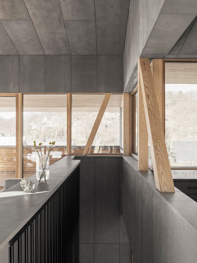 An image featuring the interior of Villa Radal, a private home designed by Olson Lyckefors architects.
