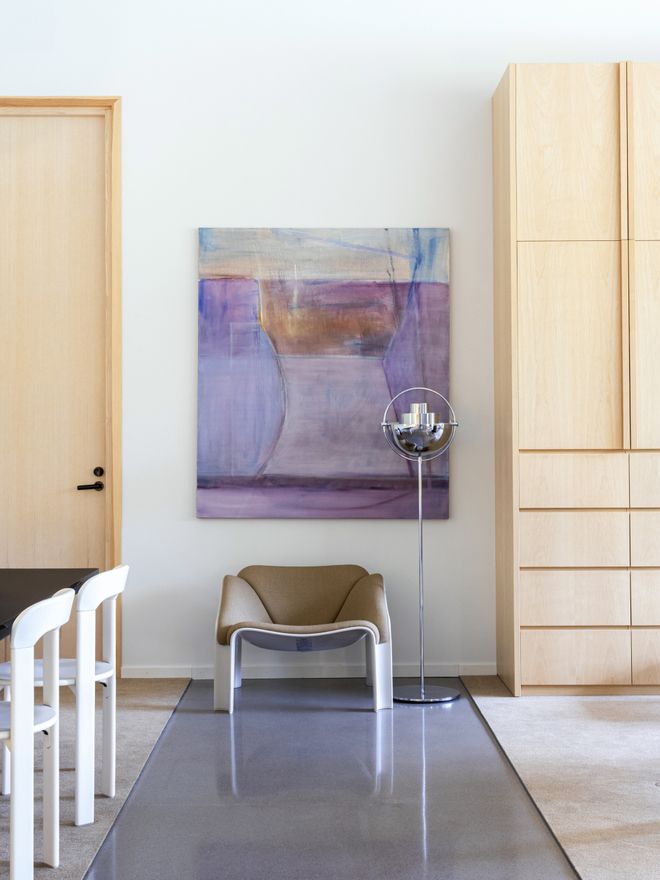 Onni Alanko’s painting at the Finnish Design Shop summer exhibition