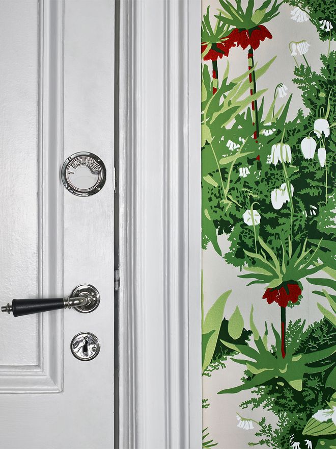 Hallway details in Gabriella Gullberg’s apartment