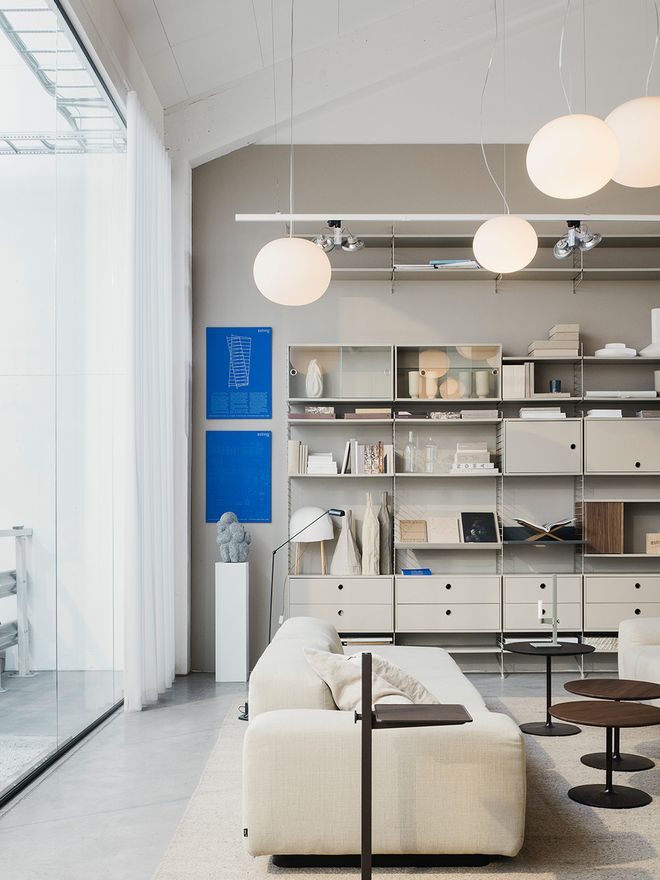 An image featuring the String Furniture headquarters in Sweden.
