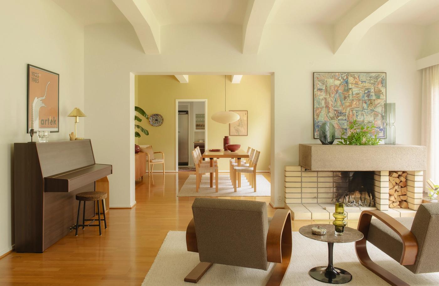 Interior of an apartment in the Rantala row house in Sunila