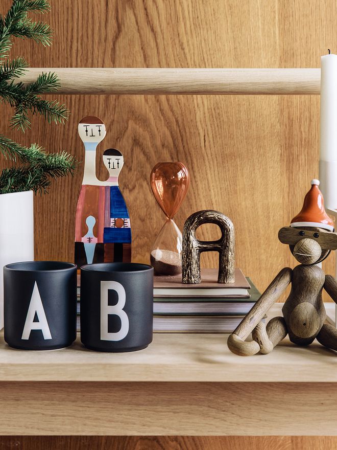 Design Letters' black Arne Jacobsen cups