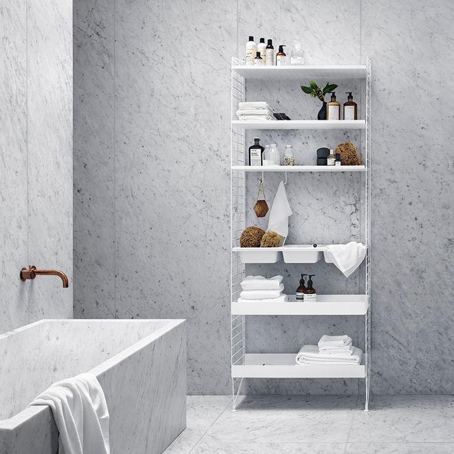String System metal shelf