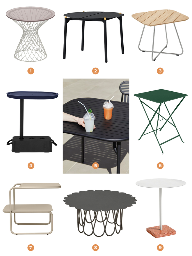 Patio tables at Finnish Design Shop