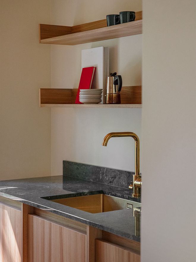 An image of Finnish Design Shop's interior design services reference location, Villa Ekkulla: the kitchen decor.