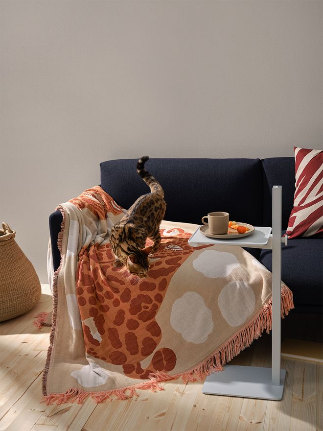 Marimekko Kaksoset blanket, 130 x 180 cm, beige