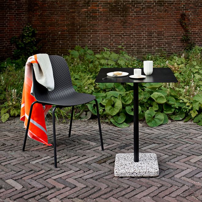 Hay's 13Eighty chair and Terrazzo table