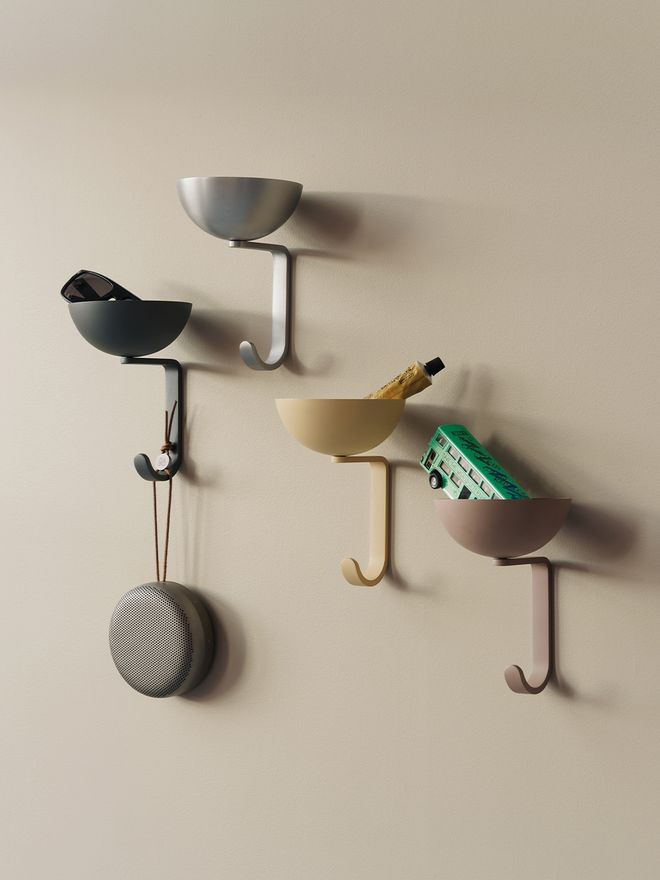 Northern Nest wall hook, light yellow