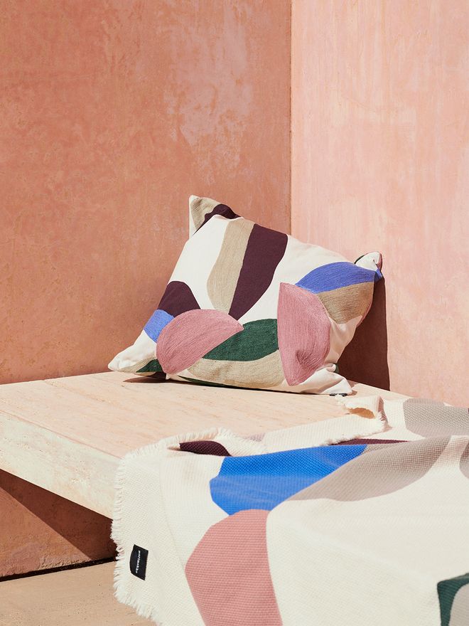 Marimekko Berry cushion cover and Berry throw