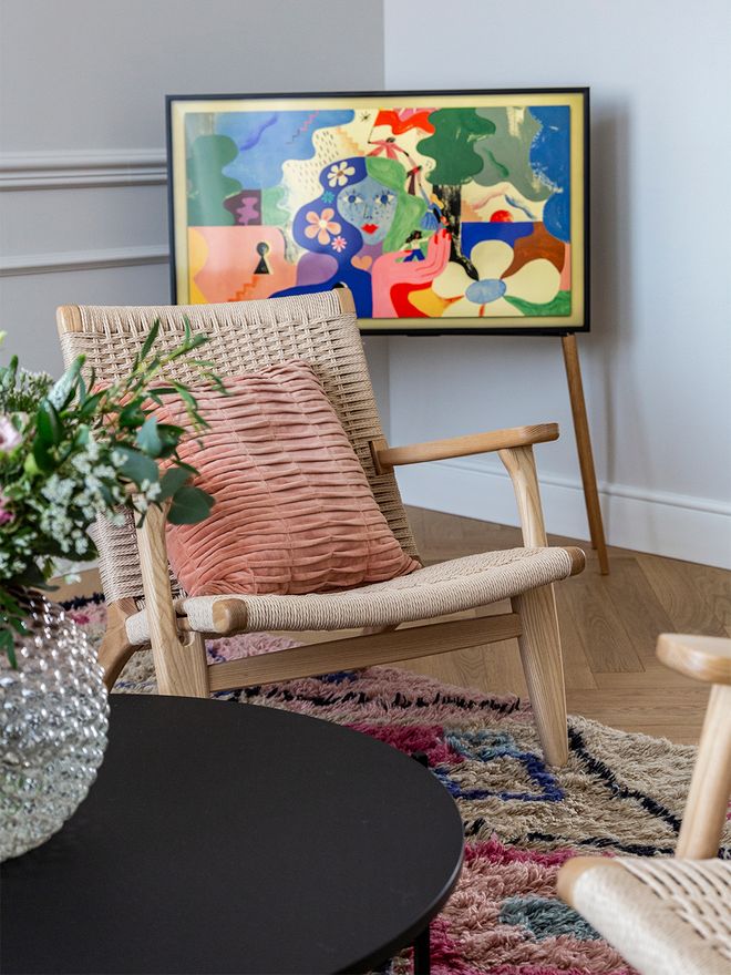 Carl Hansen & Søn  CH25 lounge chair, oiled oak - natural cord
