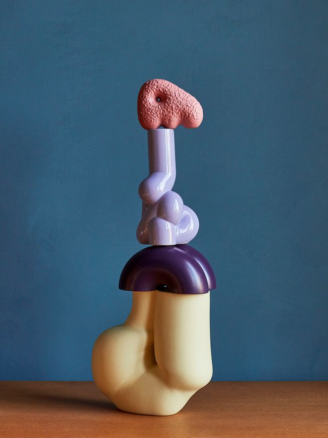 Hay Chubby vase and Soft candleholder