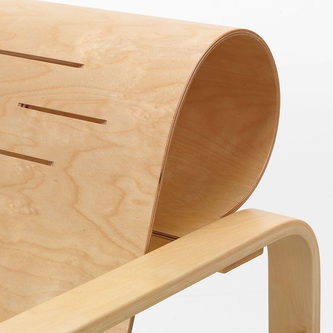 Artek Aalto Armchair 41 "Paimio", anniversary edition, detail