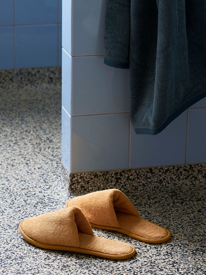 Hay Frotte Slippers, mint green