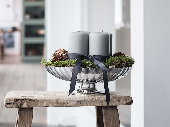 Georg Jensen Bernadotte dish on stand