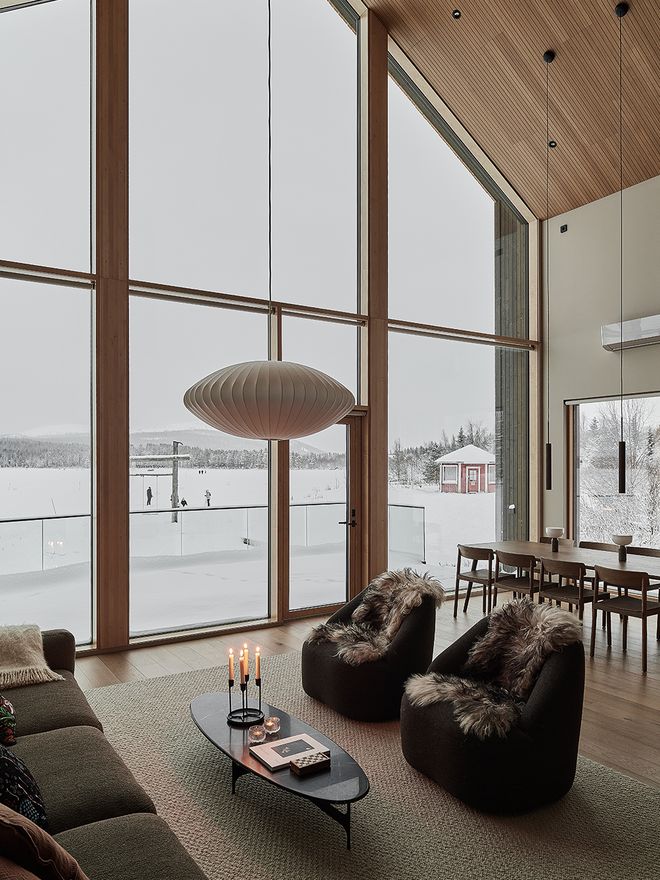 An image featuring a villa in Finnish Lapland called the House of Northern Lights.
