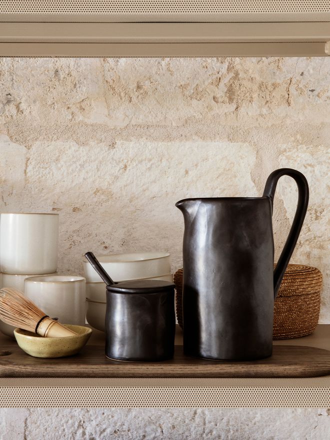 Ferm Living Flow jug, black