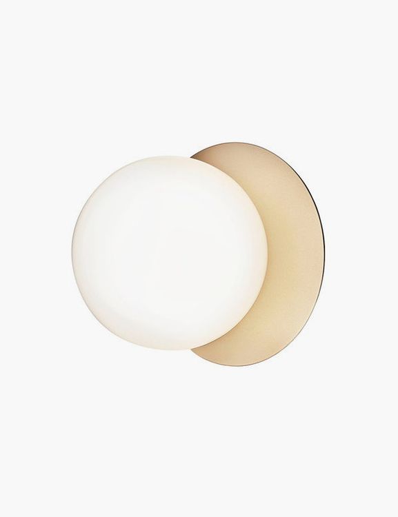 Liila 1 wall/ceiling lamp, medium, gold - opal
