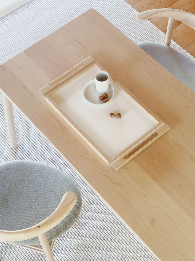Nikari Alvar tray, birch-white laminate