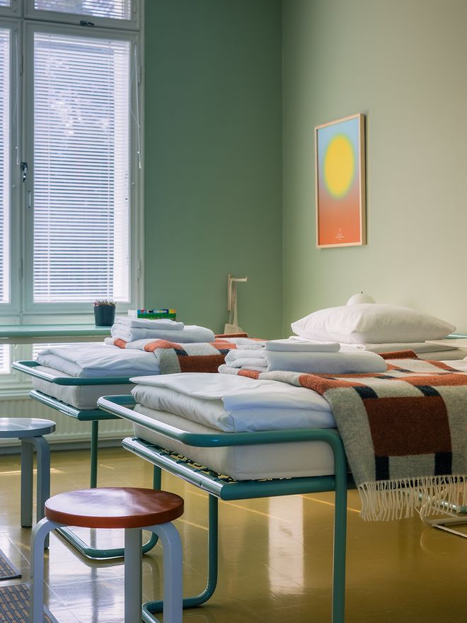 A guest room in the Paimio Sanatorium