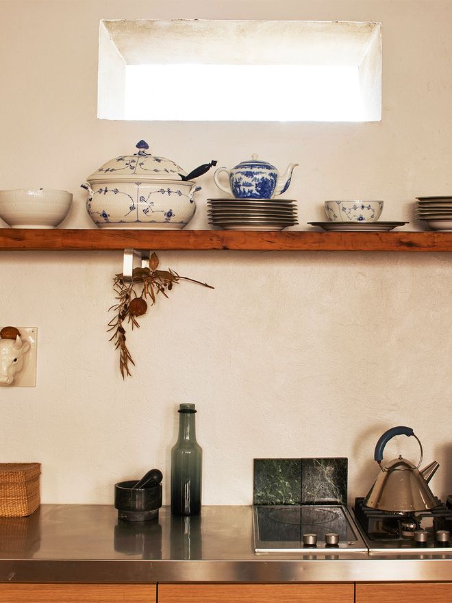 Porcelain and kitchenware at Johanna and Daniel Bruun's home
