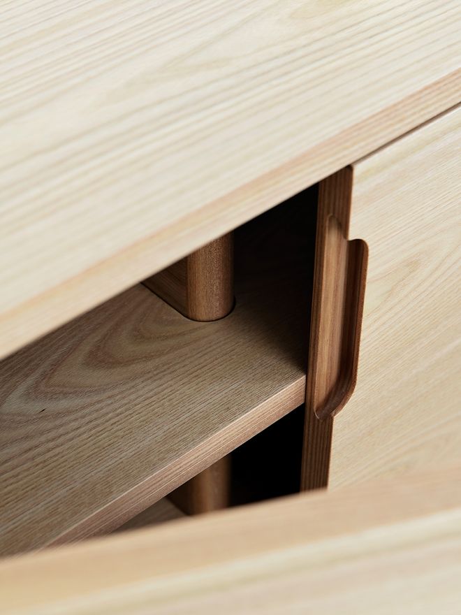 Wooden Credenza Uno sideboard by Harri Koskinen