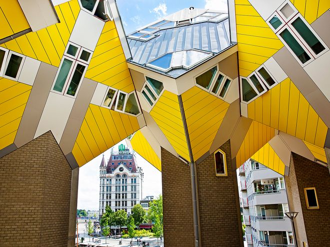 Kubuswoningen by Piet Blom in Rotterdam