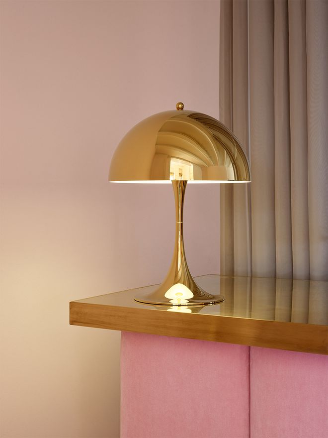Louis Poulsen Panthella 320 table lamp, brass