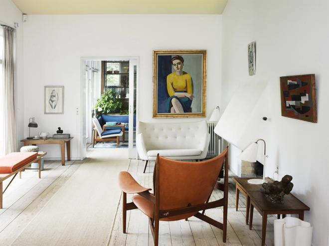 Finn Juhl House living room area