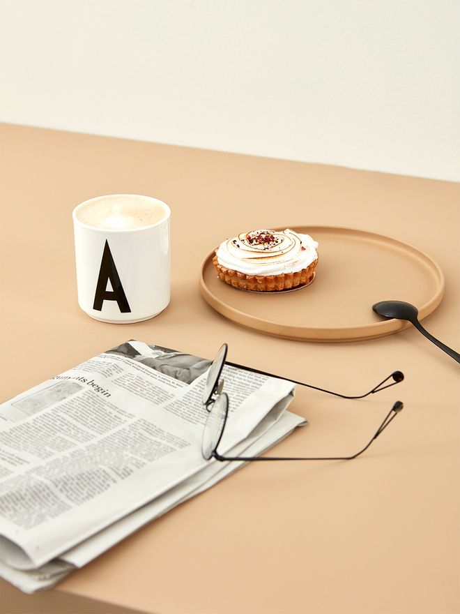 Design Letters  Arne Jacobsen melamine cup A-Z