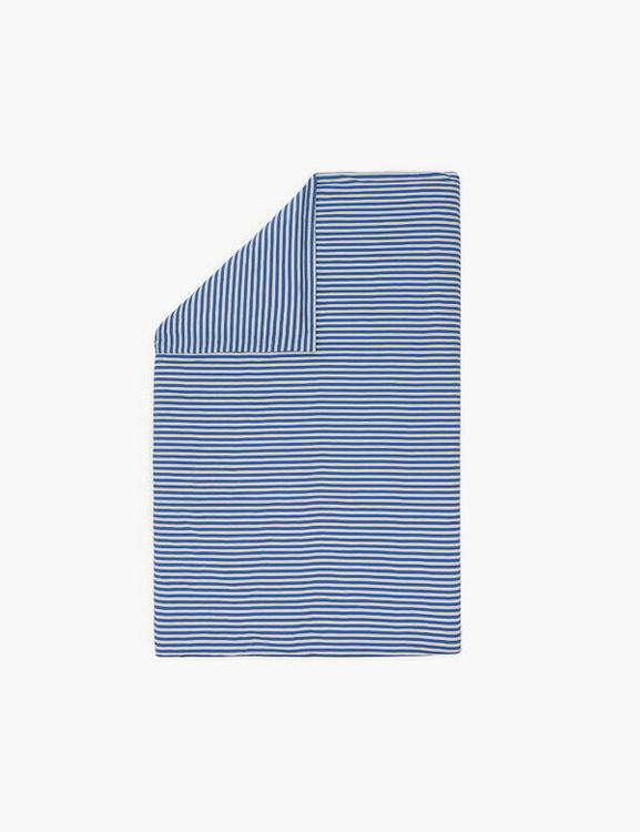 Tasaraita jersey duvet cover, 150 x 210 cm, off-white - blue