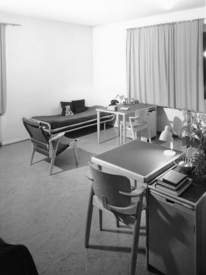Domus chairs in the interior of Domus Academica