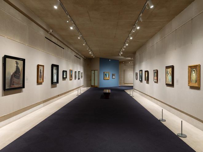 Installation view of Seeing Silence: The Paintings of Helene Schjerfbeck