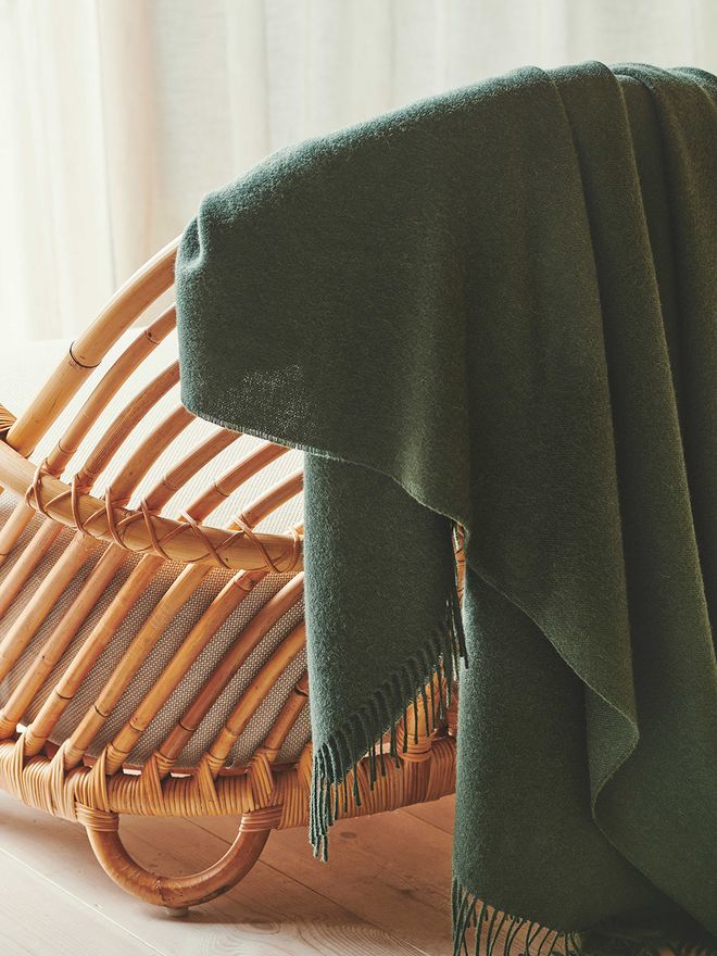 Silkeborg Uldspinderi  Lima throw, pine