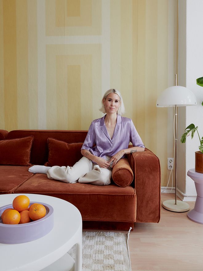 Sarah Hartmann in her home in Berlin