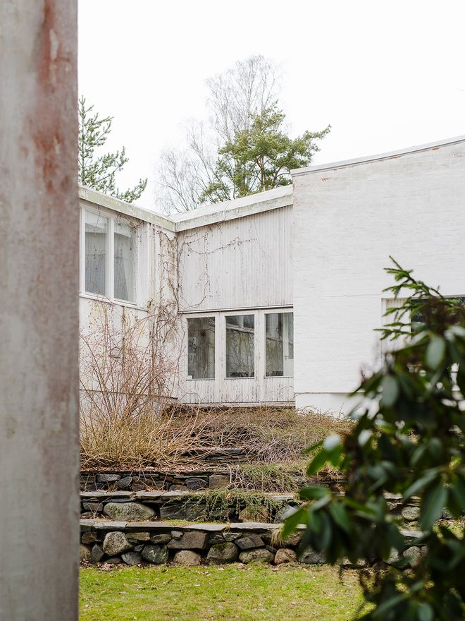 Alvar Aallon ateljeen sisäpiha
