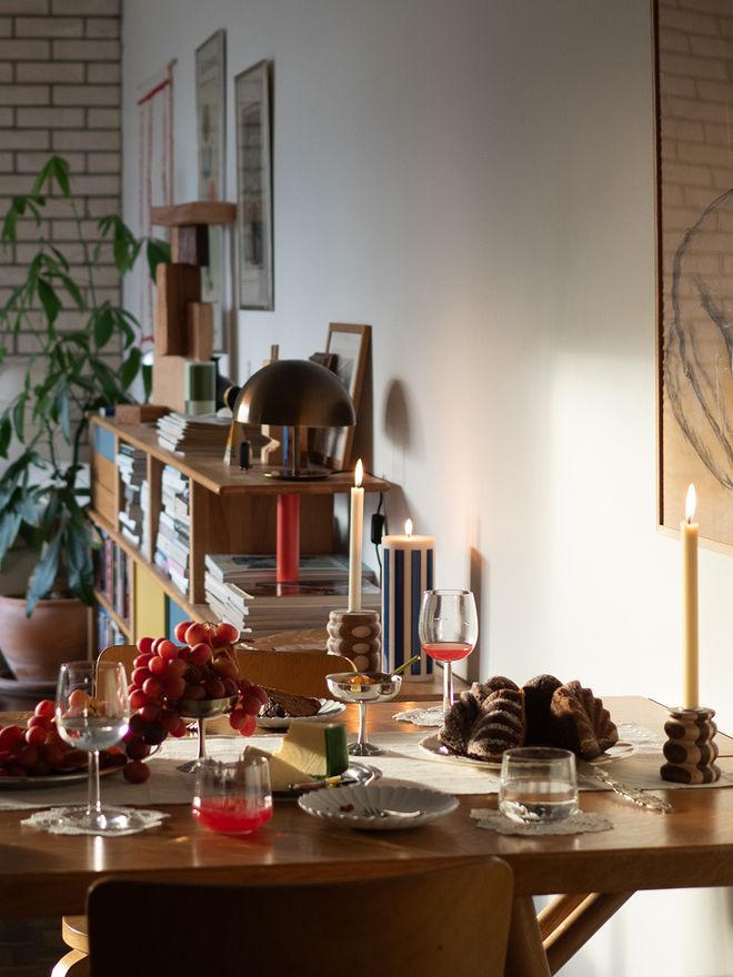 HAY Column candle
