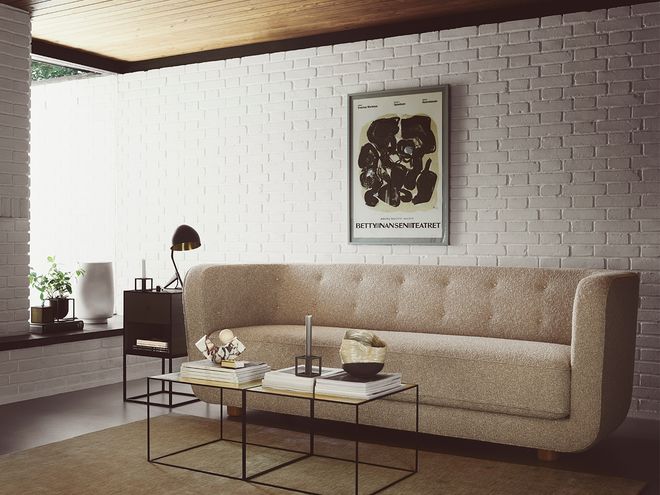 An image featuring by Lassen's Vilhelm sofa as part of the living room decor.