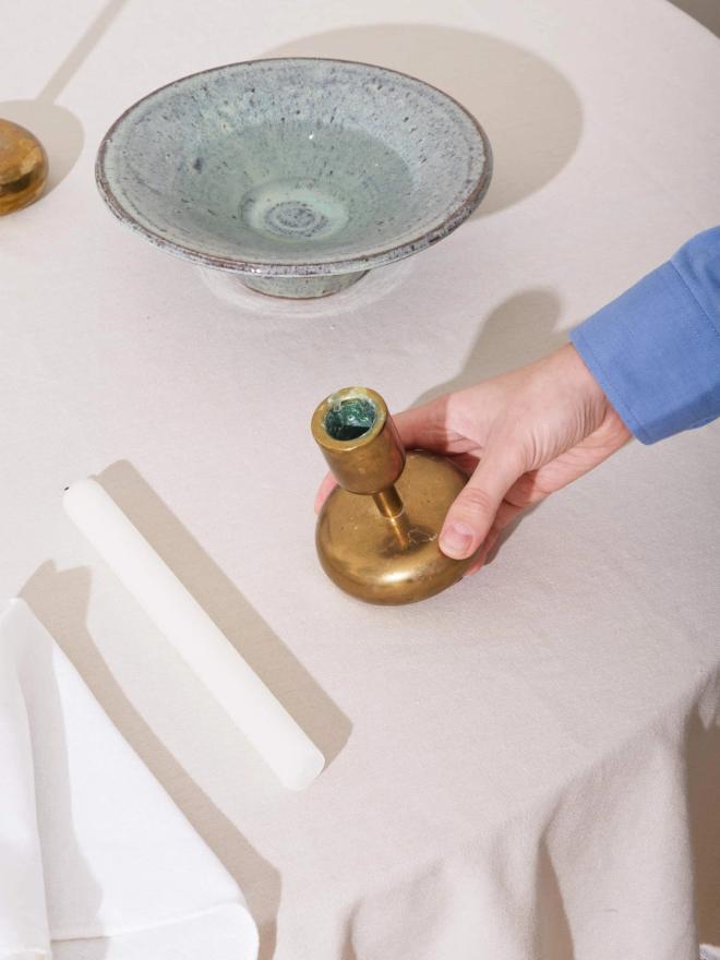 Iittala Nappula in brass