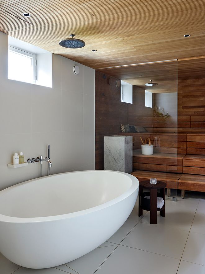 Vieser Lauha stool in the bathroom