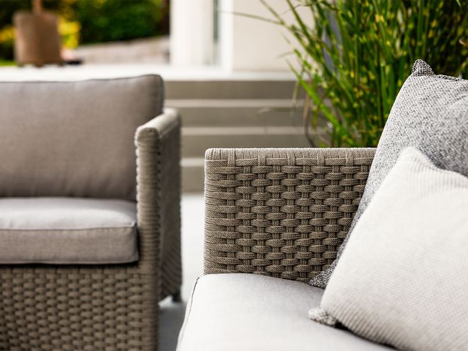 Cane-line Diamond 2-seater sofa, taupe