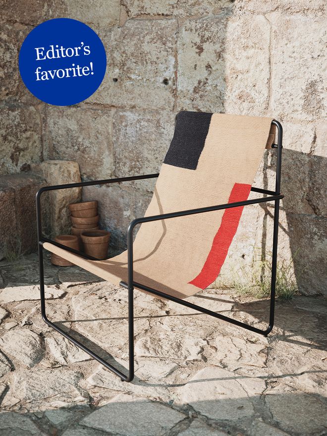 Ferm Living Desert lounge chair, black - block
