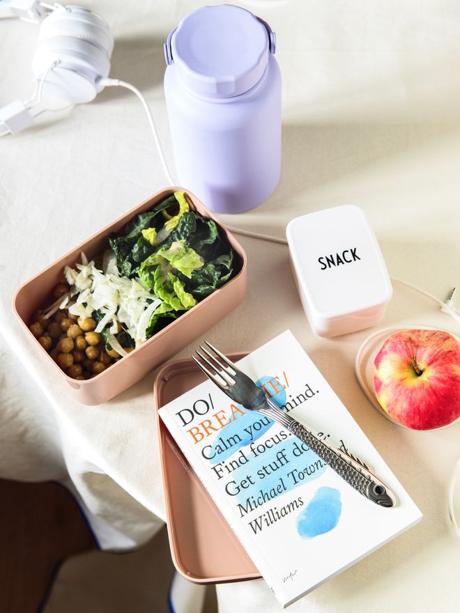 Design Letters Food & Lunch box and Do Breathe book